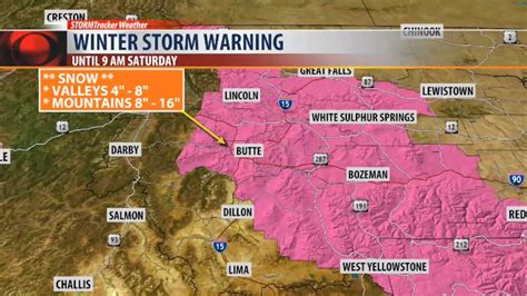 Winter Storm Warning For Butte And Sw Montana Youtube