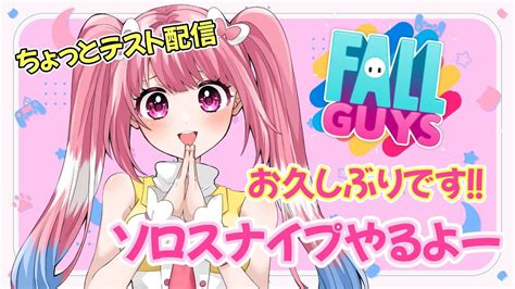 フォールガイズ参加型ソロスナイプ！うまくなるためにソロ練します！！fallguys Youtube