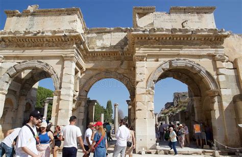 The Library Of Celsius At Ephesus Turkey The Archaeological Site