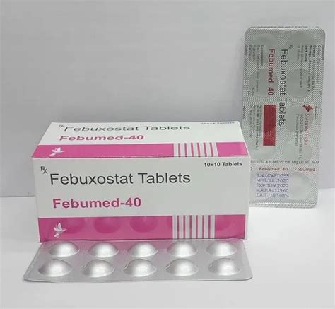 Febuxostat 40 Mg Tablets At Best Price In Panchkula Stermed India