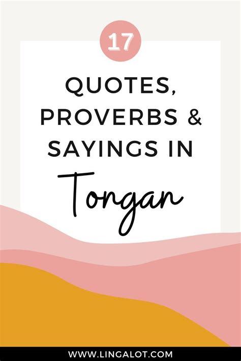 Tongan Quotes Proverbs And Sayings Tongan Proverbs Quotes Language