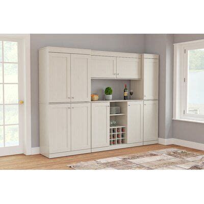 Lark Manor Anaiz 4 Piece Buffet 71 Kitchen Pantry Wood In Brown