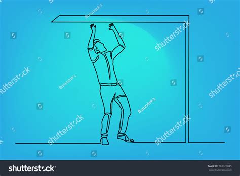 Continuous Line Drawing Man Tie Suit Stock Vector Royalty Free 783326845 Shutterstock