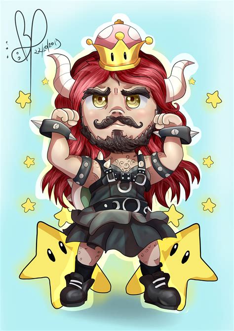 Artstation Bowsette Chibi Fanart