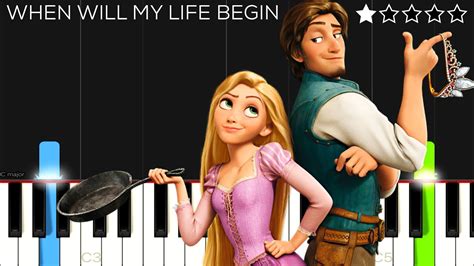 Tangled When Will My Life Begin Mandy Moore Easy Piano Tutorial