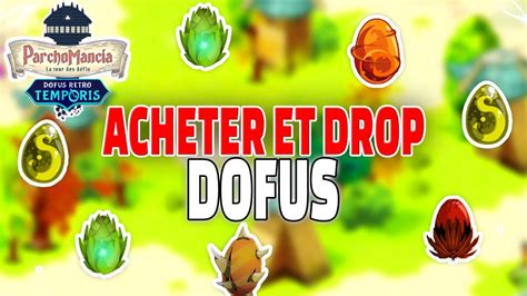 Comment DROP Et ACHETER Les DOFUS Sur Dofus Retro Temporis Parchomancia