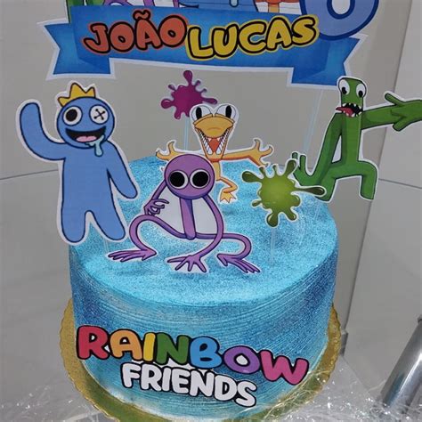 Topo De Bolo Rainbow Friends Elo7 Produtos Especiais