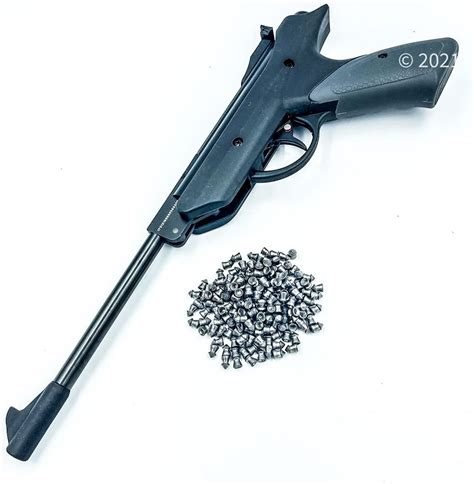 55mm 22 Caliber Pistol Air Pellet Gun 450 350 Fps With Pack Of 200 Pellets Break