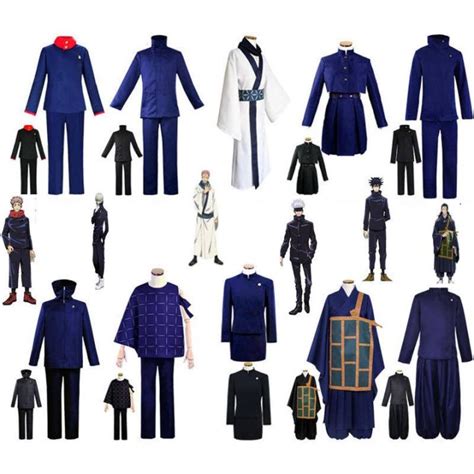 【Wetrose】Jujutsu Kaisen Cosplay Costume School Uniform Set Itadori Yuji ...