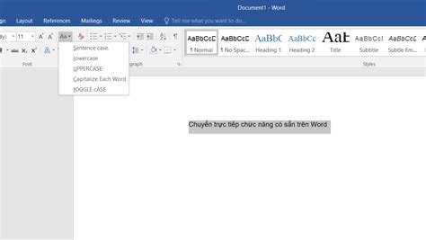 6 cách chuyển chữ thường thành chữ hoa trong Word và Excel