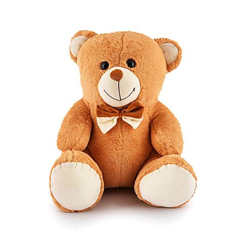 Buy/Send Bow Teddy Bear- Brown Online- FNP