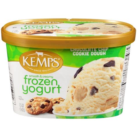 Kemps Chocolate Chip Cookie Dough Frozen Yogurt 1 5 Qt From Cub