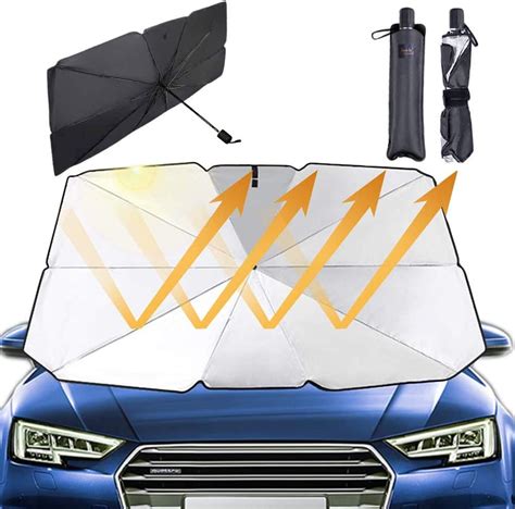 Faltbarer Auto Sonnenschirm Uv Block Auto Sonnenschutz Regenschirm