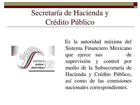 Ppt Estructura Del Sistema Financiero Mexicano Powerpoint