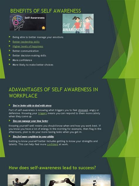 Benefits Of Self Awareness Pdf