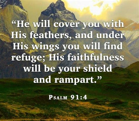 God Will Take Care Of You Psalms Inspirational Words Psalm 91 4