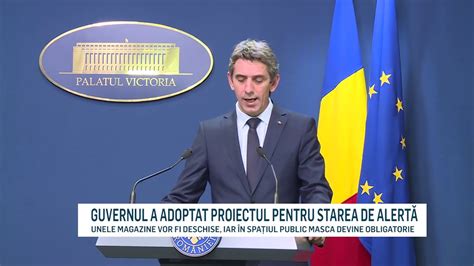 Guvernul A Adoptat Proiectul Pentru Starea De Urgenta Youtube