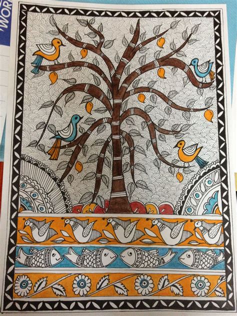 Madhubani Tree Of Life Artists Jaishree Bansal And Priyanka Bansal