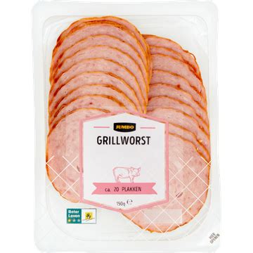 Jumbo Grillworst 150g Bestellen Vleeswaren Kaas En Tapas Jumbo