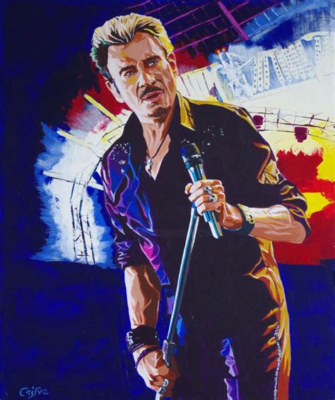 Johnny Hallyday Tour 66 Peinture Par Christelle Vaesken Artmajeur