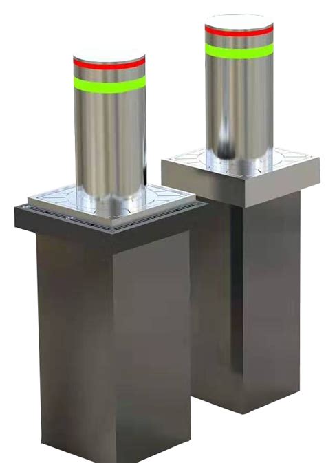 Hydraulic Automatic Rising Bollards Stainless Steel Security Gate System