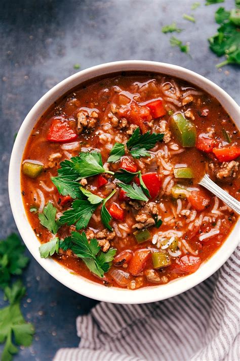 Stuffed Pepper Soup LOADED With Flavor Chelsea S Messy Apron