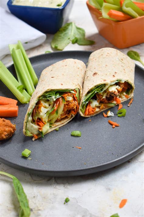 Buffalo Cauliflower Wrap The All Natural Vegan