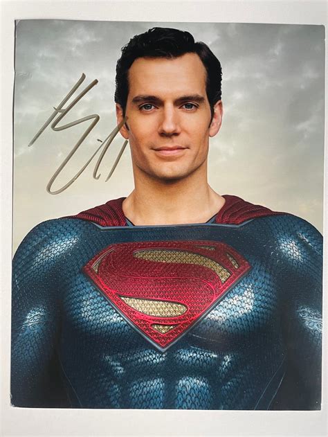 At Auction Henry Cavill Great British Actor Superman X Inch Signed