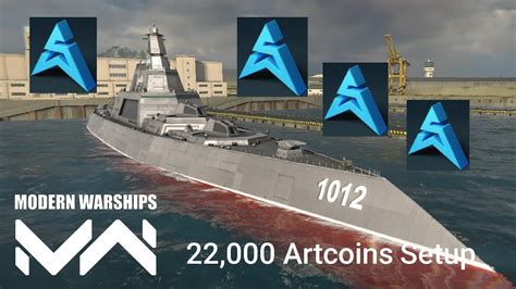 22 000 Artcoin Setup On Massachusetts Modern Warships YouTube