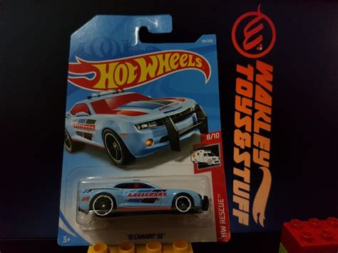 Hot Wheels Hw Rescue No Hwpd Interceptor Camaro Ss Sky Blue Hwpd Blue Black Decal
