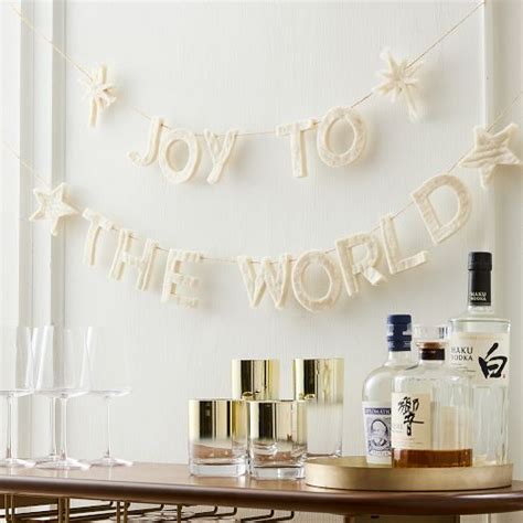 Felt Joy Garland West Elm