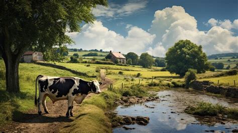 Premium AI Image | Image of cow in its native habitat