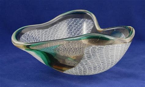 Lot Archimede Seguso Merletto Bowl Murano