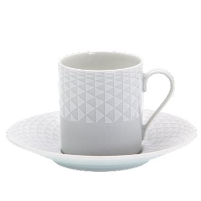 Losanges Tasse et soucoupe café 0 12 litre Porcelaine Fine