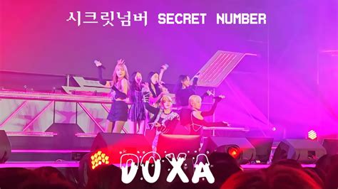 Fancam Hd 2023 월드 Kpop 페스티벌 시크릿넘버 Secret Number Doxa 독사 Youtube