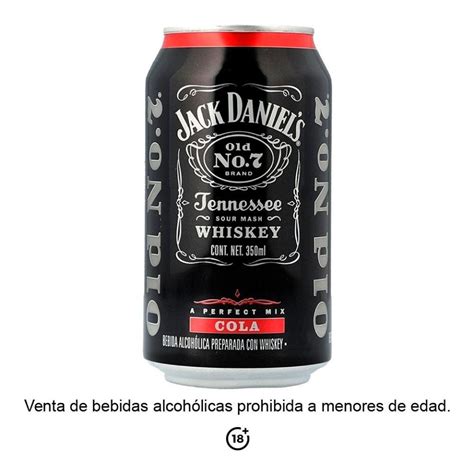 Bebida alcohólica preparada Jack Daniels Cola 350 ml Walmart