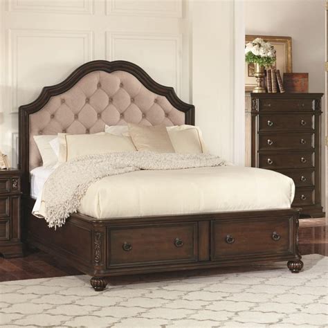 Coaster Furniture Ilana Queen Storage Bed With Upholstered Headboard In