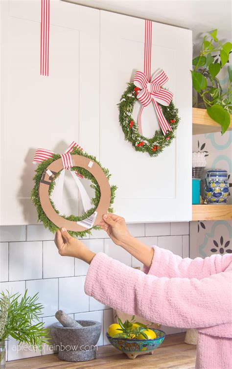 Diy Christmas Kitchen Cabinet Decorations Ways A Piece Of Rainbow