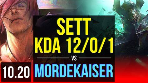 Sett Vs Mordekaiser Top 4 Early Solo Kills Kda 1201 8 Solo