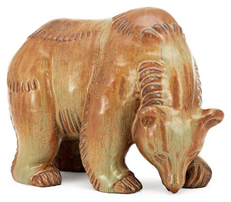 A Gunnar Nylund Stoneware Figure Of A Bear R Rstrand Bukowskis