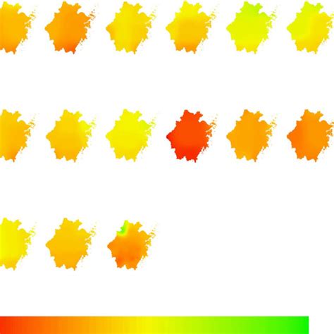 Spatial map of annual mean maximum air temperature (°C) | Download ...