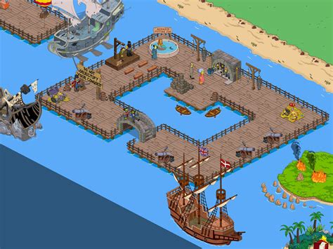 Im Slowly Rebuilding My Town Here Is The Pirate Area I Made With Some