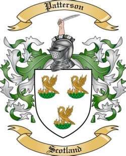 Patterson Family Crest from Scotland by The Tree Maker