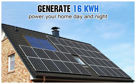 Eco Worthy 16kwh 4kw 48v Solar Power Complete System For Home Shed 20pcs 195w