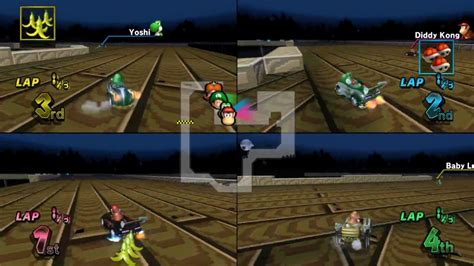 Mario Kart Wii SNES Ghost Valley 2 4 Player Netplay Race 60fps YouTube