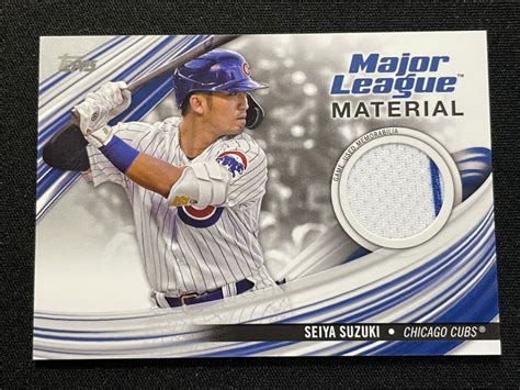 【目立った傷や汚れなし】鈴木誠也 2023 Topps Major League Material Jersey Relic ジャージーカード