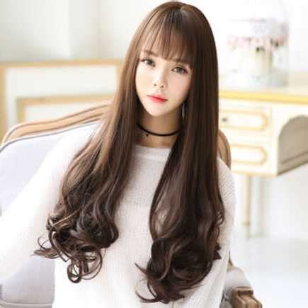 FYNHA Wig Rambut Palsu Model Wavy 65 Cm HB 004 Dark Brown