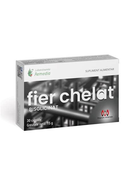 Fier Chelat 30 Capsule Laboratoarele Remedia Dr Max Farmacie