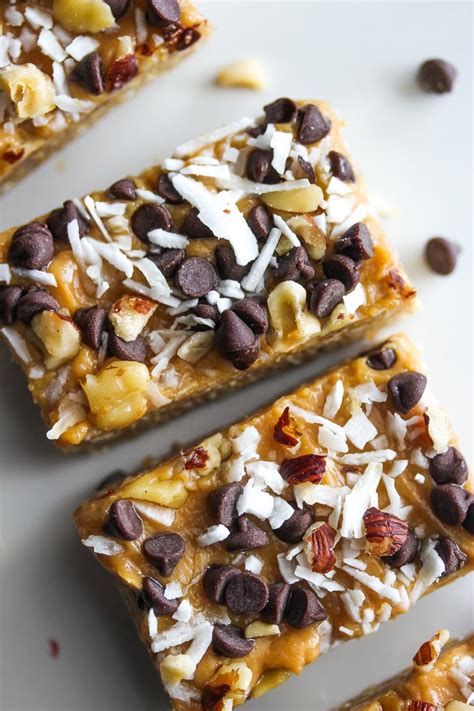 Vegan No Bake Peanut Butter Magic Bars Dishing Out Health