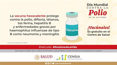 SALUD México on Twitter 24 de octubre I Día Mundial contra la Polio